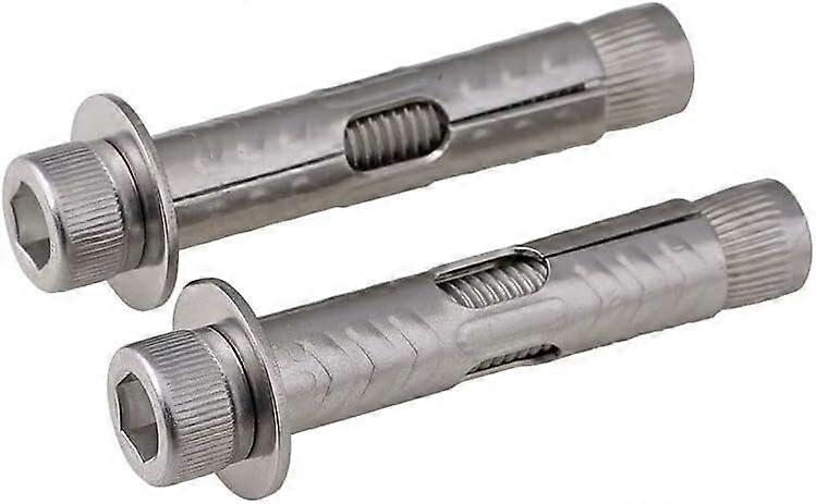 Expansion Screws M12, 304 Stainless Steel Hexagon Expansion Bolt, 80mm Length, M6 M8 M10 M12 Sizes, 5PCS