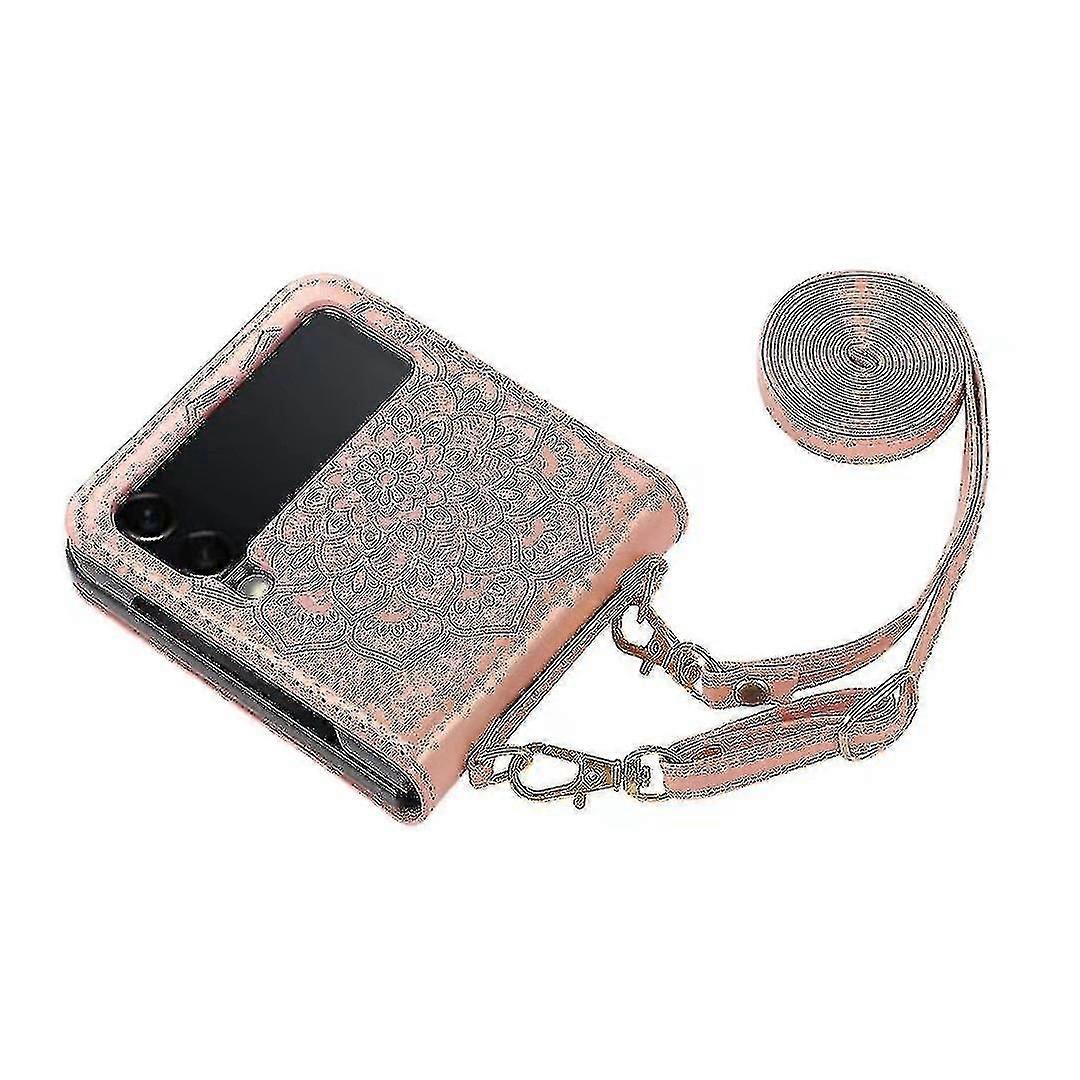 للطي بو حقيبة الهاتف الجلدي لسامسونج غالاكسي Z فليب 3