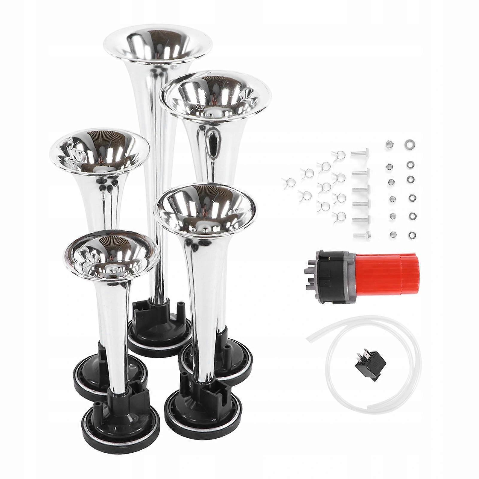 5x Fanfar Trumper Clamp With A Compressor 12v 130db