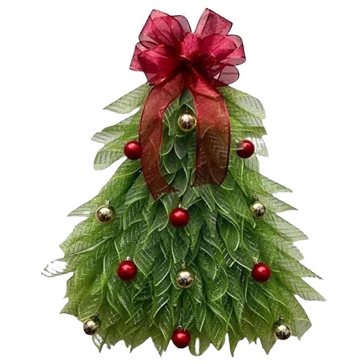 Handmade Christmas Tree Wreath for Front Door