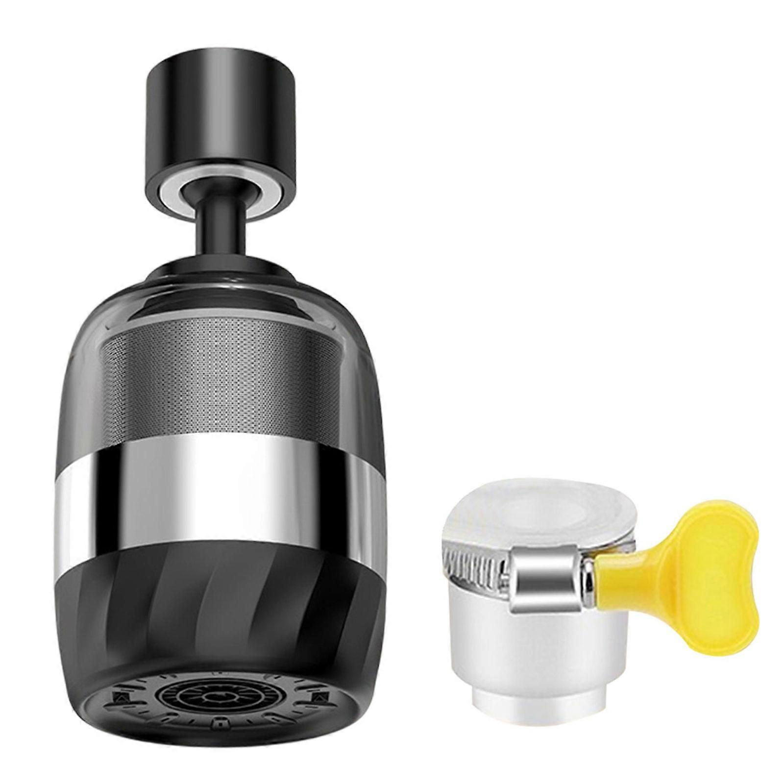 Multipurpose 360 Swivels Faucet Extension With Sprayers Filtration Systems Removes Impurities ABS Stainless Steel