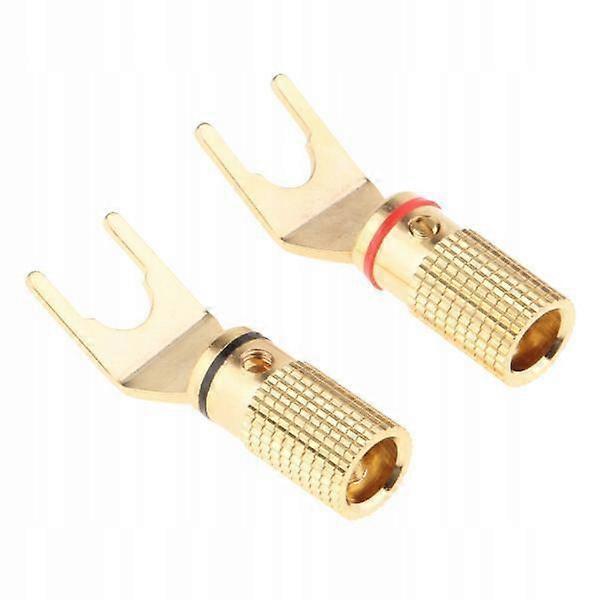 2x2 Pcs. Copper Speaker With Banana Plug