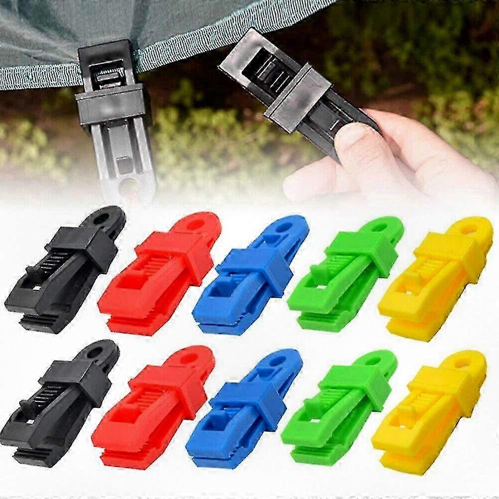 Adjustable Heavy Duty Lock Grip Clips for Tarp and Shade Fabric, Plastic Fasteners for Securing Shade Canopies and Covers