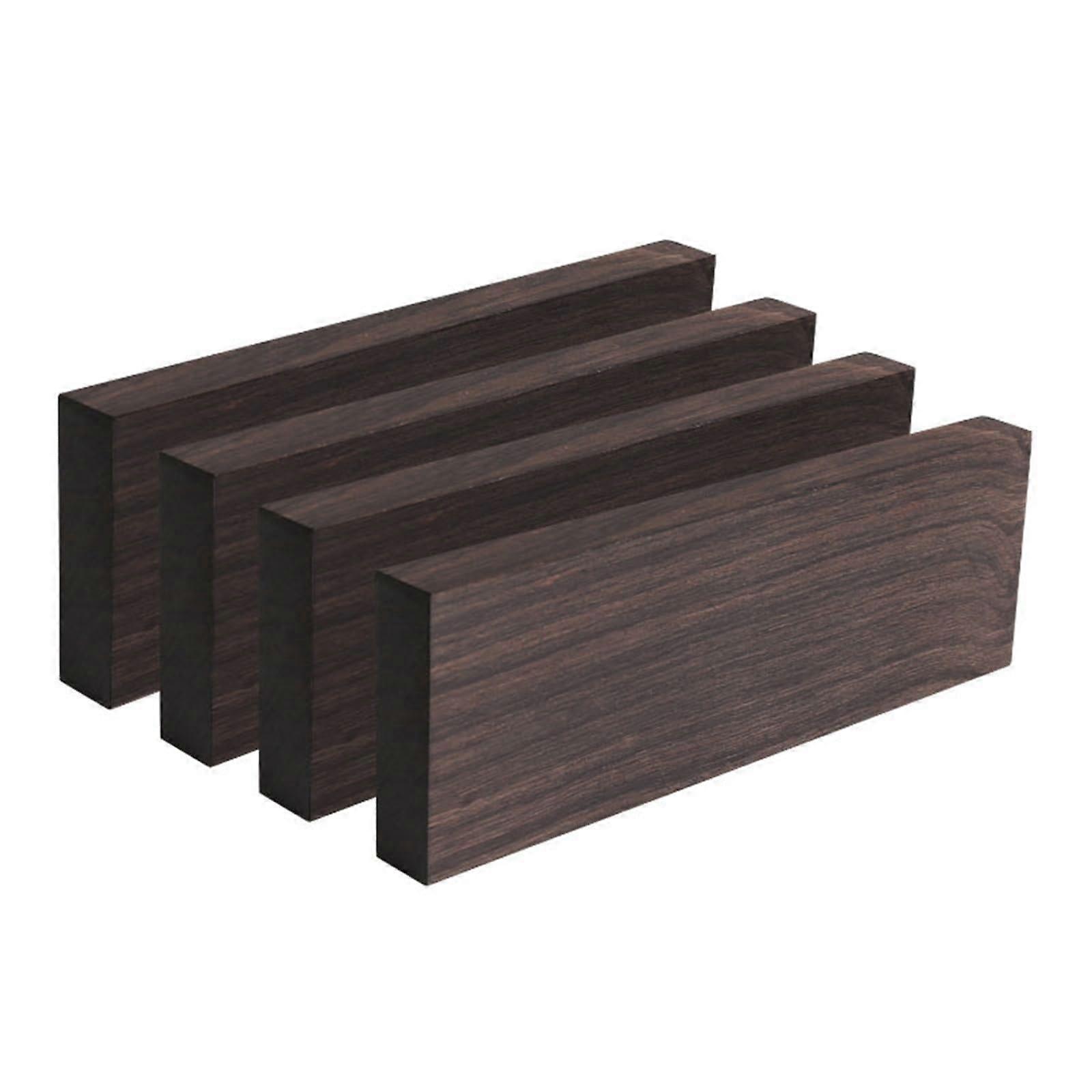 Unfinished guitar wood material Sandalwood Block Blanks Raw Materials Musical Instruments Bridges String P Wood Guitar Accessories Making(4)
