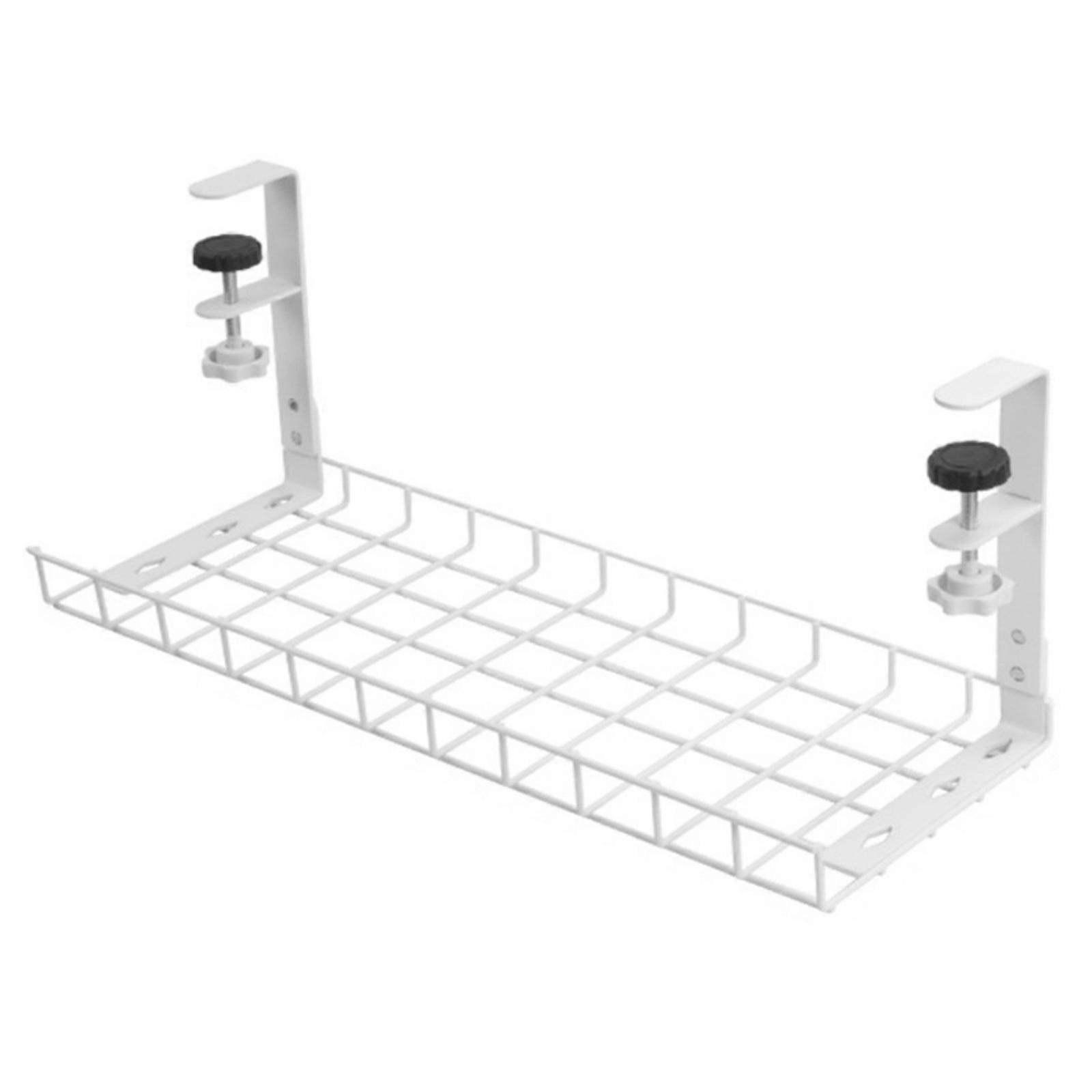 Cable Management Rack Desk Cable Organization Under Desk Cord Storage Wire Cord Organization Easy to Use Storage Accessories  White