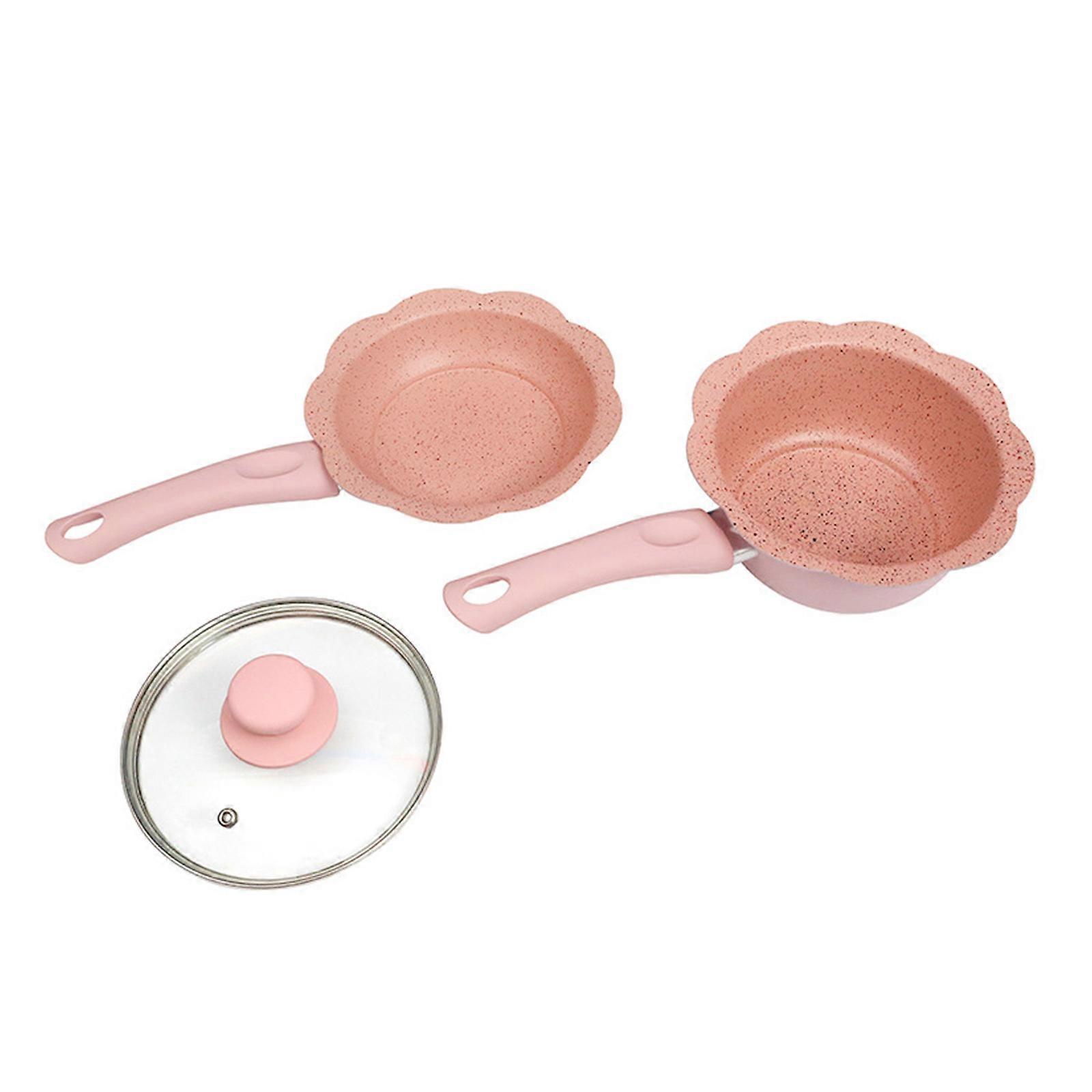 Space Saving Cook Pots for Milk Soup Multifunctional Cookware with Cover Nonstick Eggs Frying Pans Stewpan Saucepan