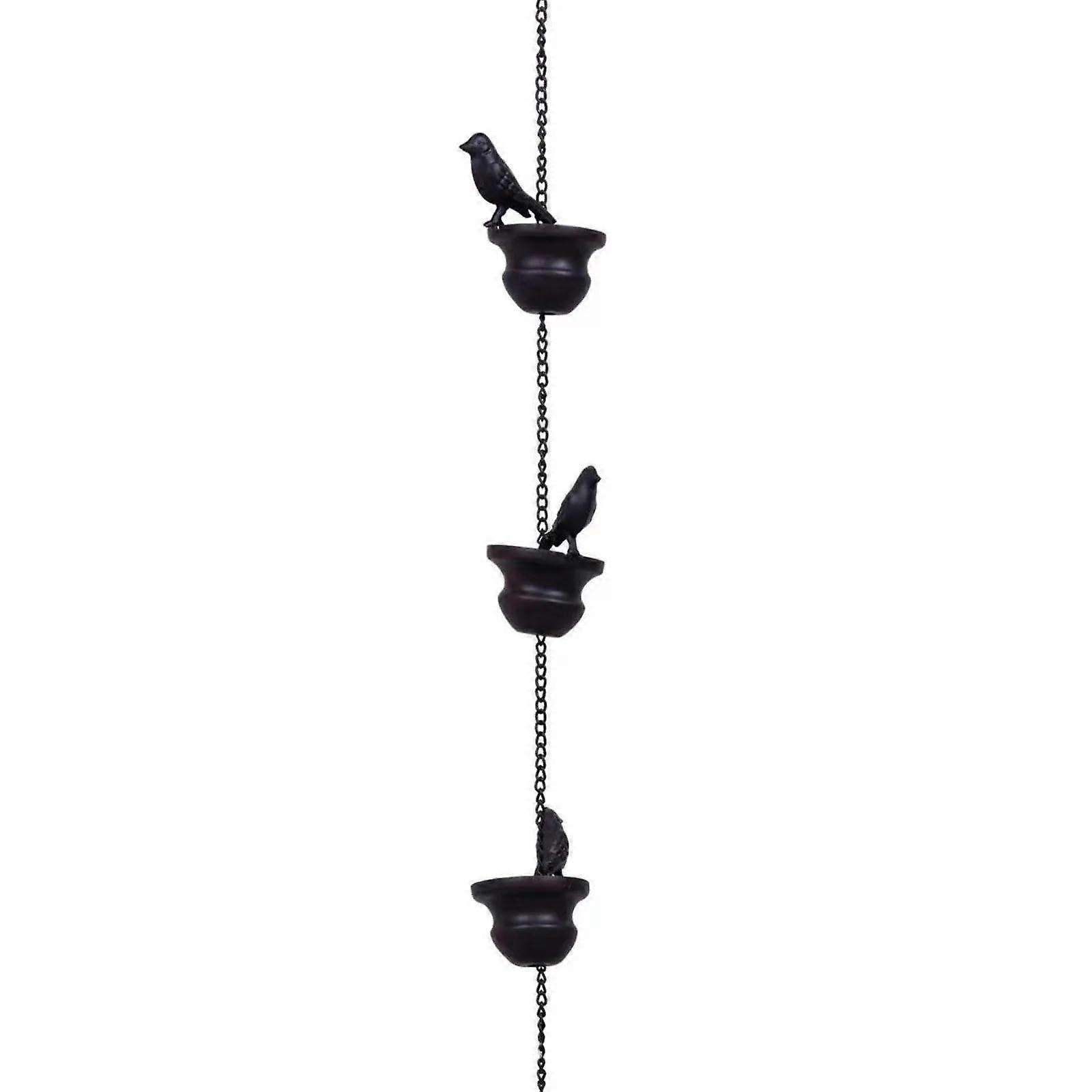 rain chain rain chain made of metal, drainage rain chain, 2.4 m rain chain drain chain As Shown