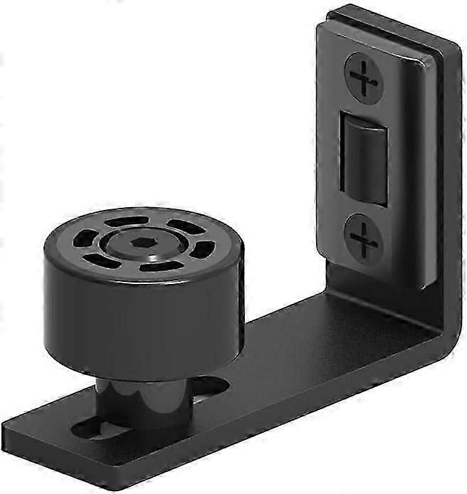 2024,Floor Guide Adjustable for Sliding Barn Door Bottom Roller Guide Wall Mount Hardware Black