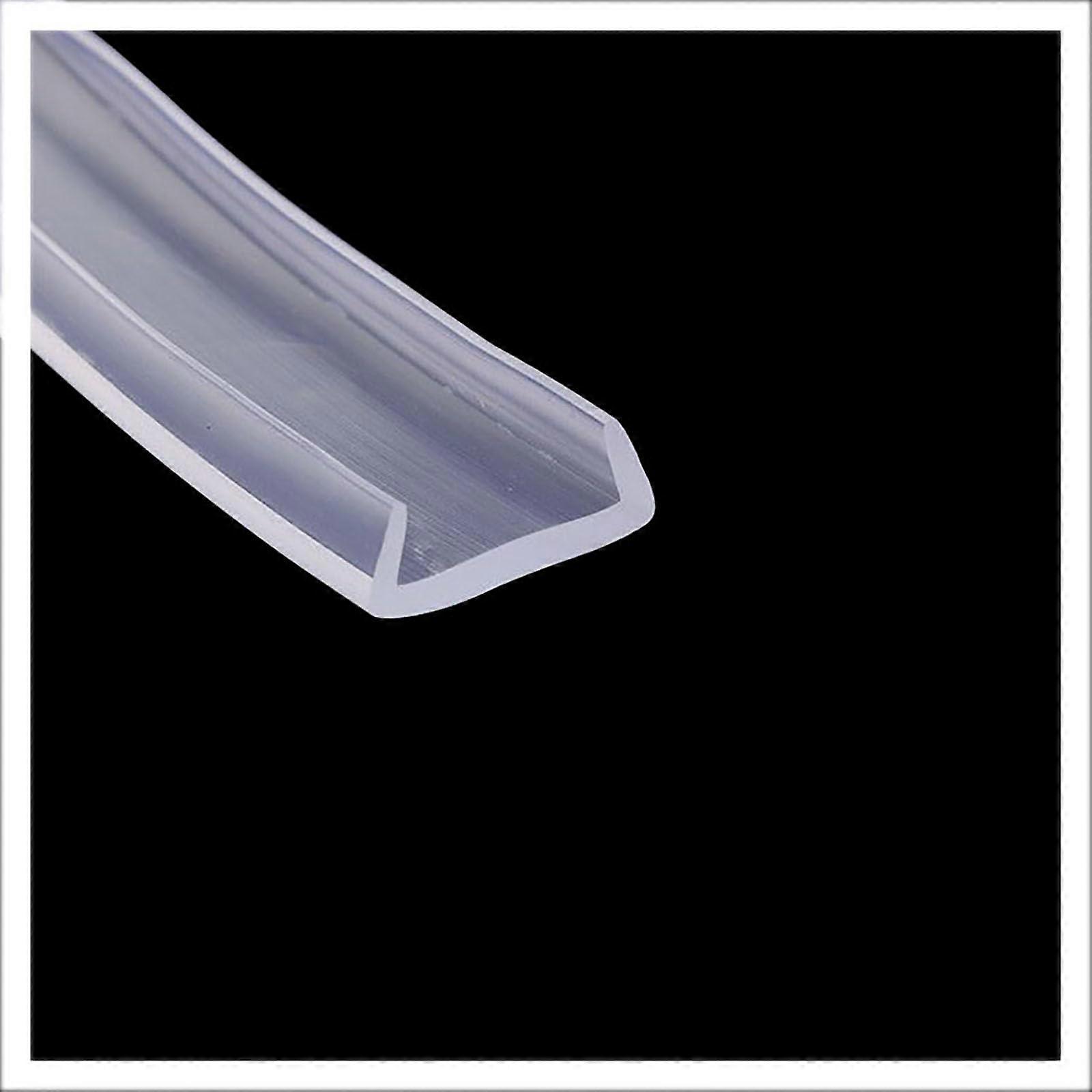 Uchannel edge trim, rubber sealing strip, 9.1 m, transparent, easy to cut