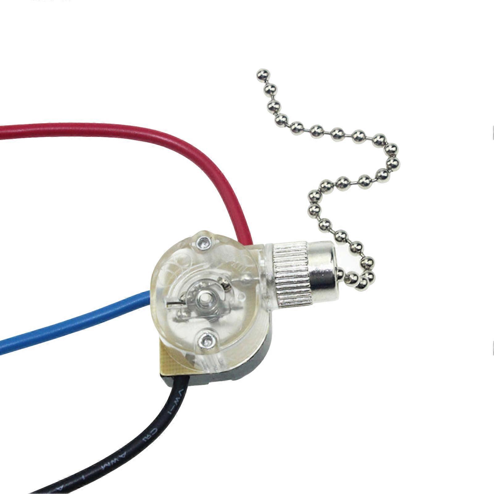 Wall Lamp 3-Wire Pull Chain Switch with Durable Fireproofing Cover Design