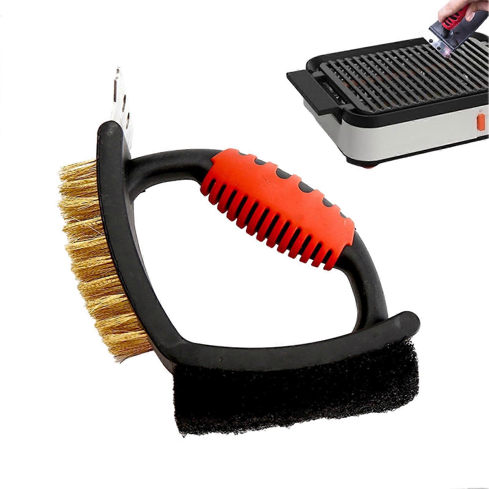 Brosse à gril pour gril extérieur, brosse à barbecue Nettoyant pour grattoir de gril ergonomique