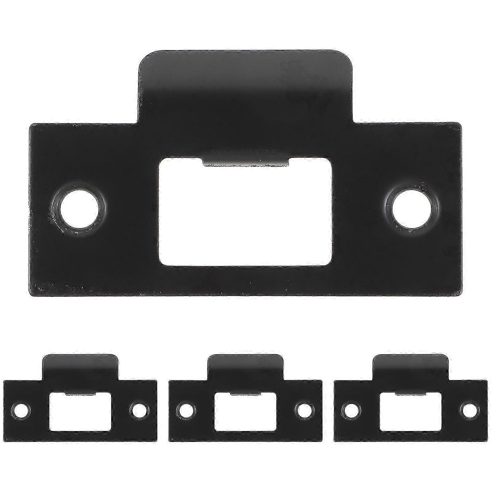 4pcs Deadbolt Strike Plates Latch Door Strike Plates Door Plate Reinforcement Plates Compatible with Certain Brands