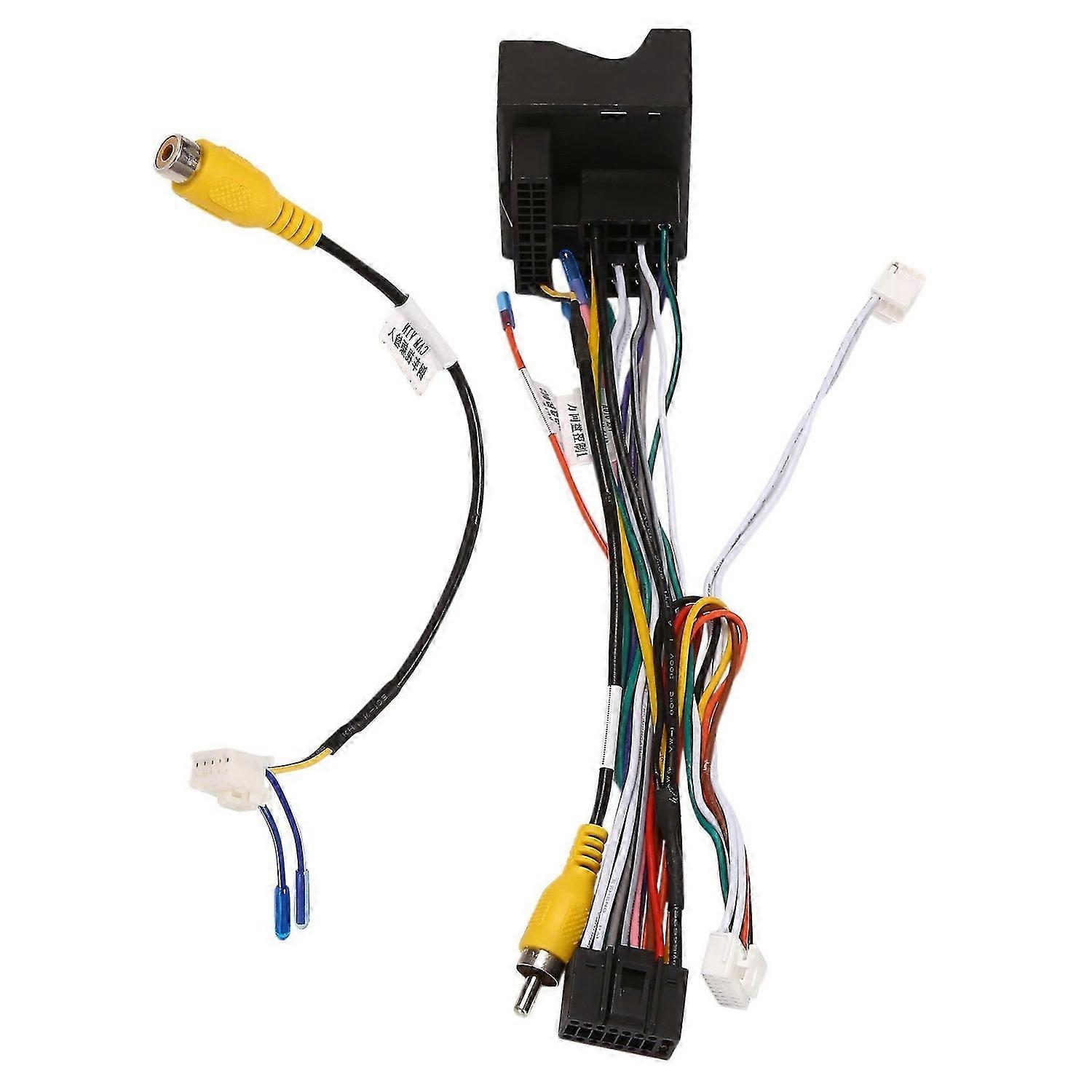 Car Stereo o 16 PIN Android Power Wiring Harness Adapter for 3008/2008/ C4/C3 XR/C5/DS6