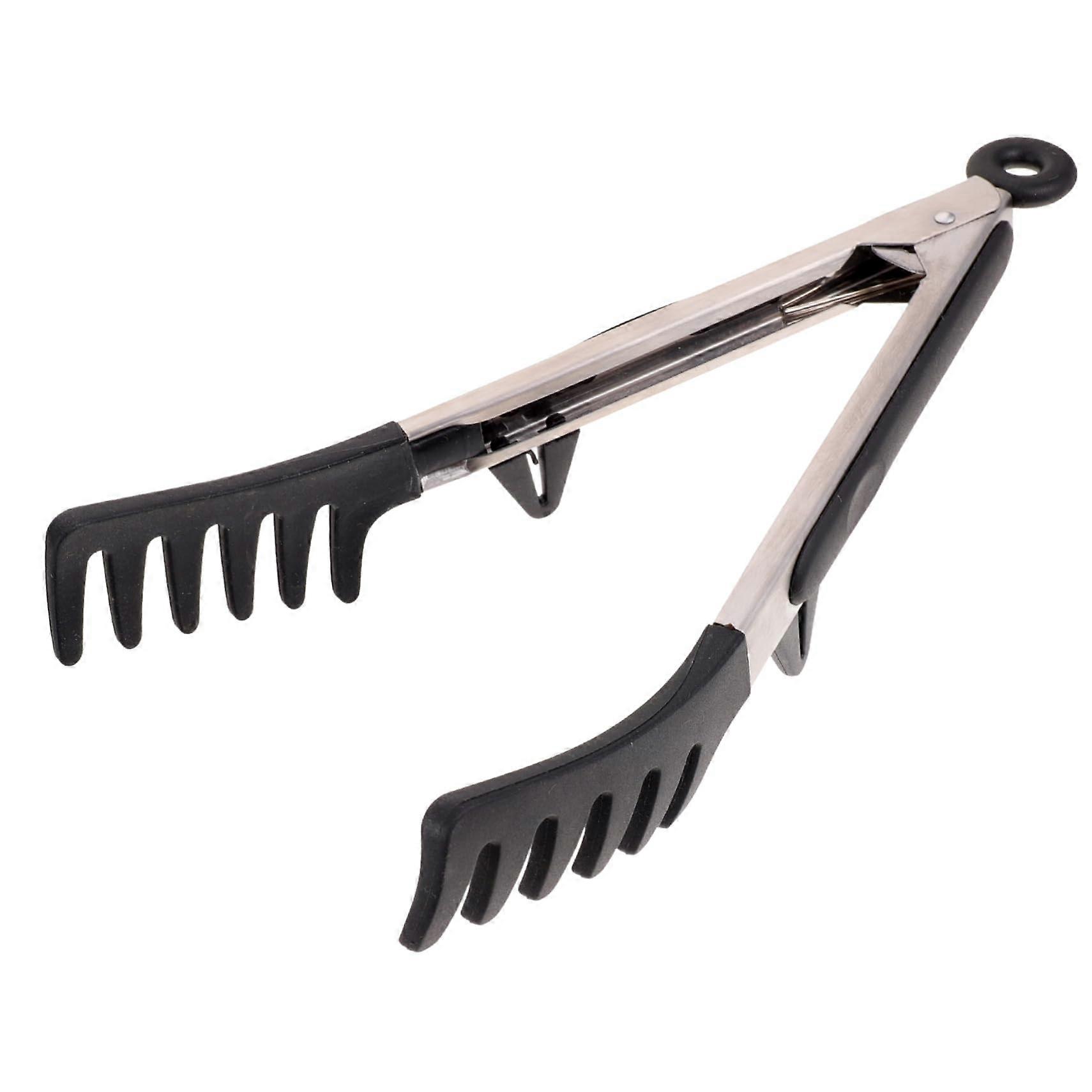 Multifunctional pasta tongs Practical spaghetti tongs for grill and Nonslip design to clean and Ergonomic for Pasta