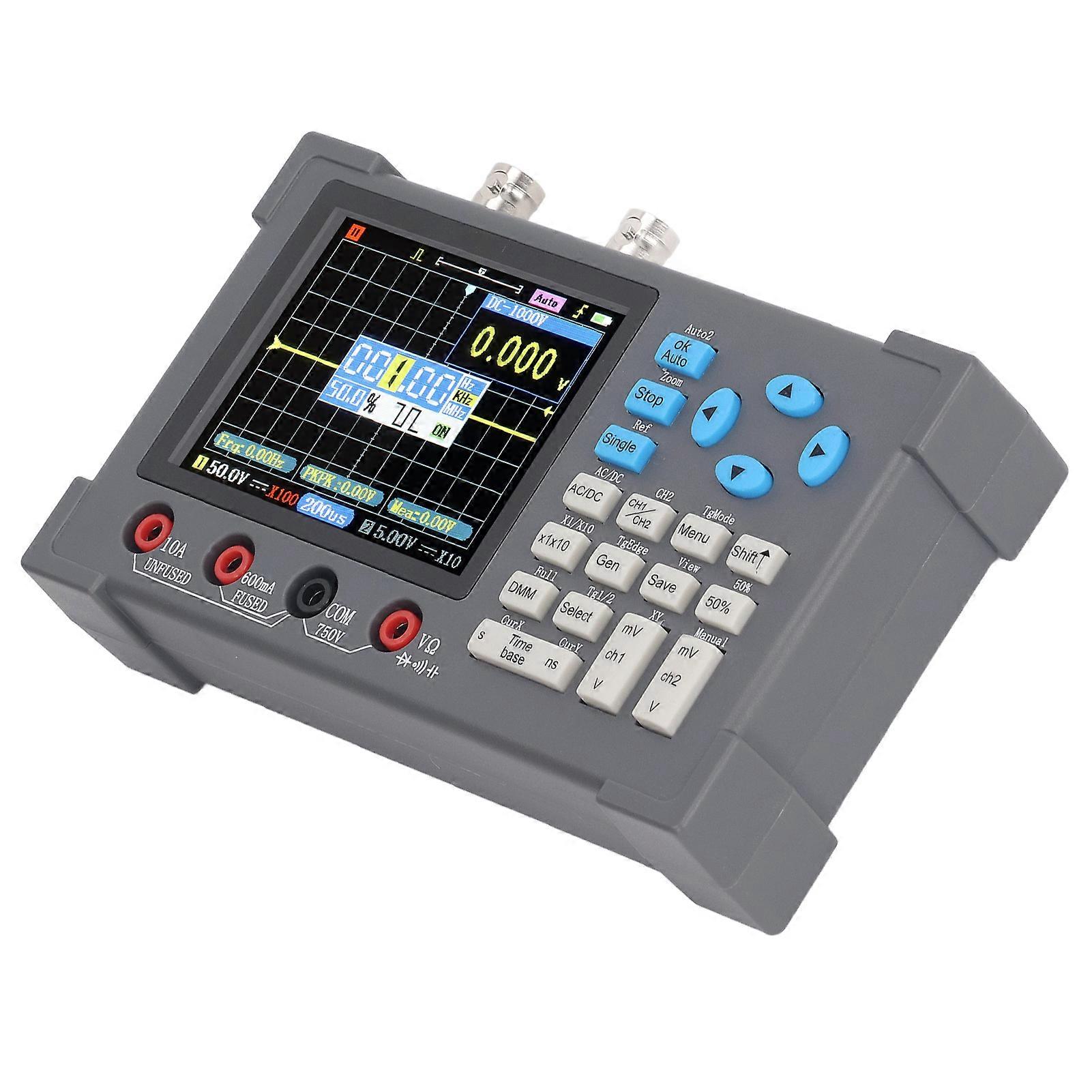 Digital Oscilloscope 3 in 1 Multimeter Signal Generator 120M 250MSa/s 3.2in Display 2 Channel 
