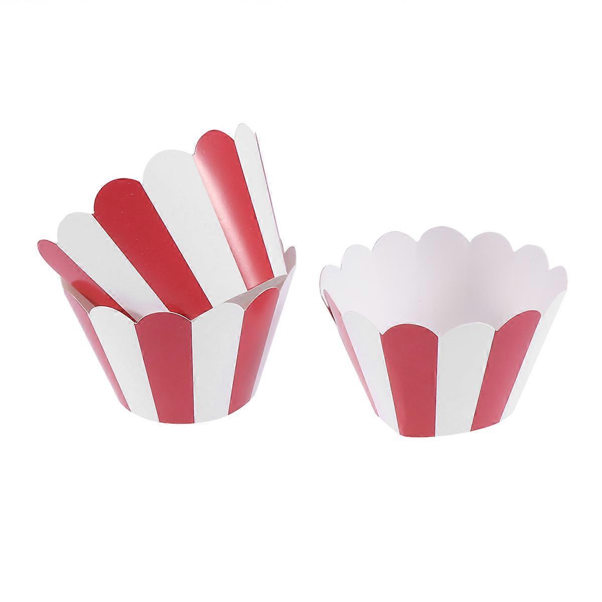 Cute Cake Paper Cup Liners Cupcake Sleeves Round Base For Outdoor Events Children 24Pcs