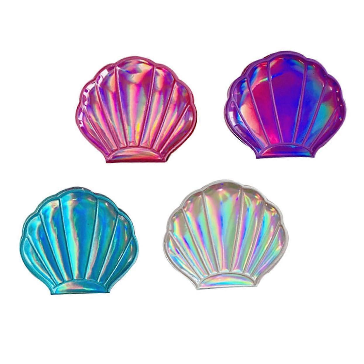 Makeup Mirror Pack of 4 Double Sided Folding Travel Compact Hand Mirror for Easy Makeup Application