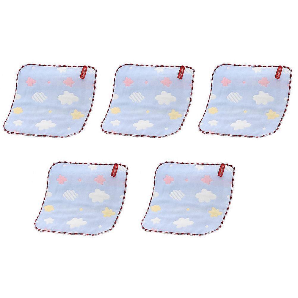 Toddler Towel Pure Cotton Six Layer Hand Towel Children Home Use 25X25CM Durable 5Pcs
