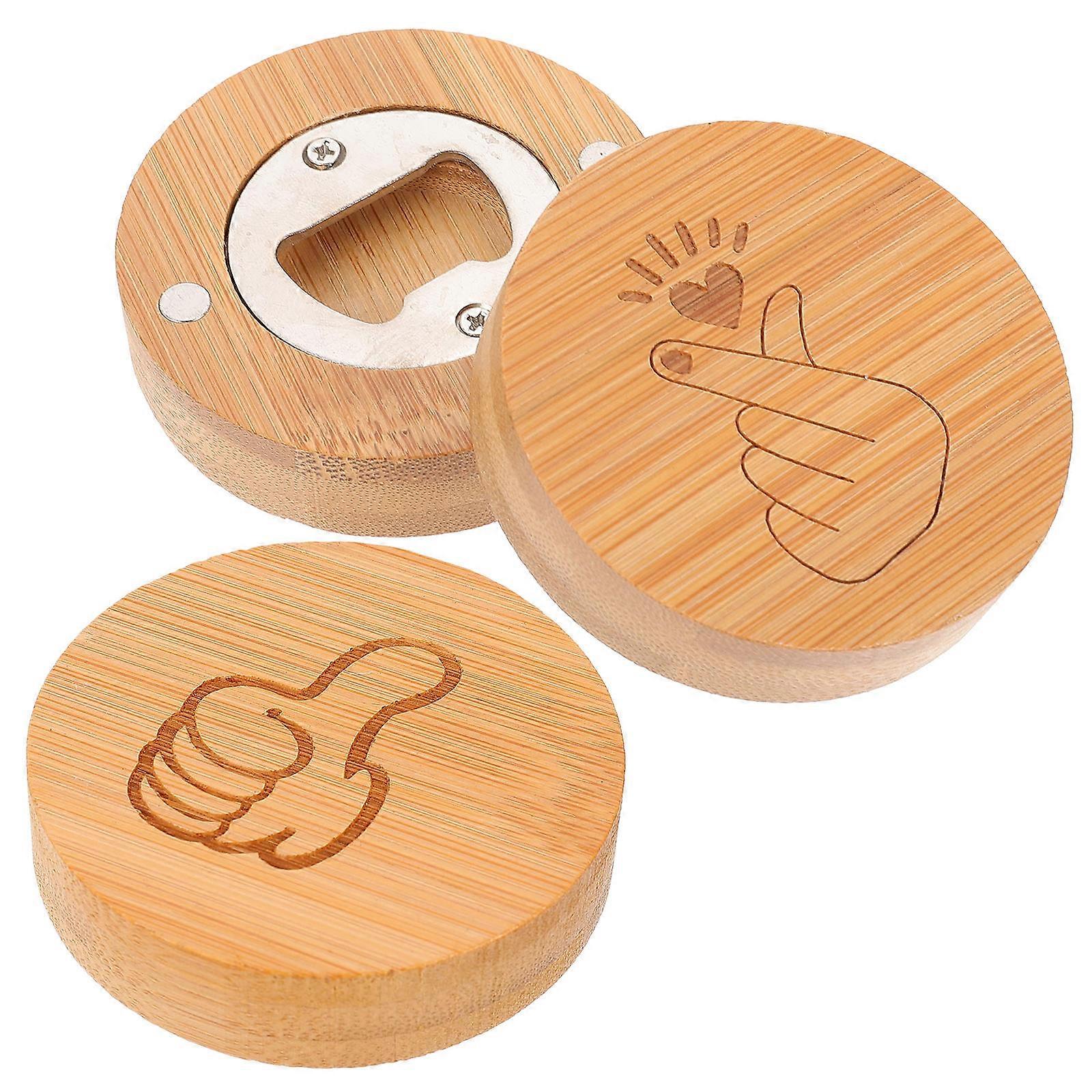 Refrigerator Magnets Magnetic Opener Small Size Synthetic Material Home Users 3Pcs