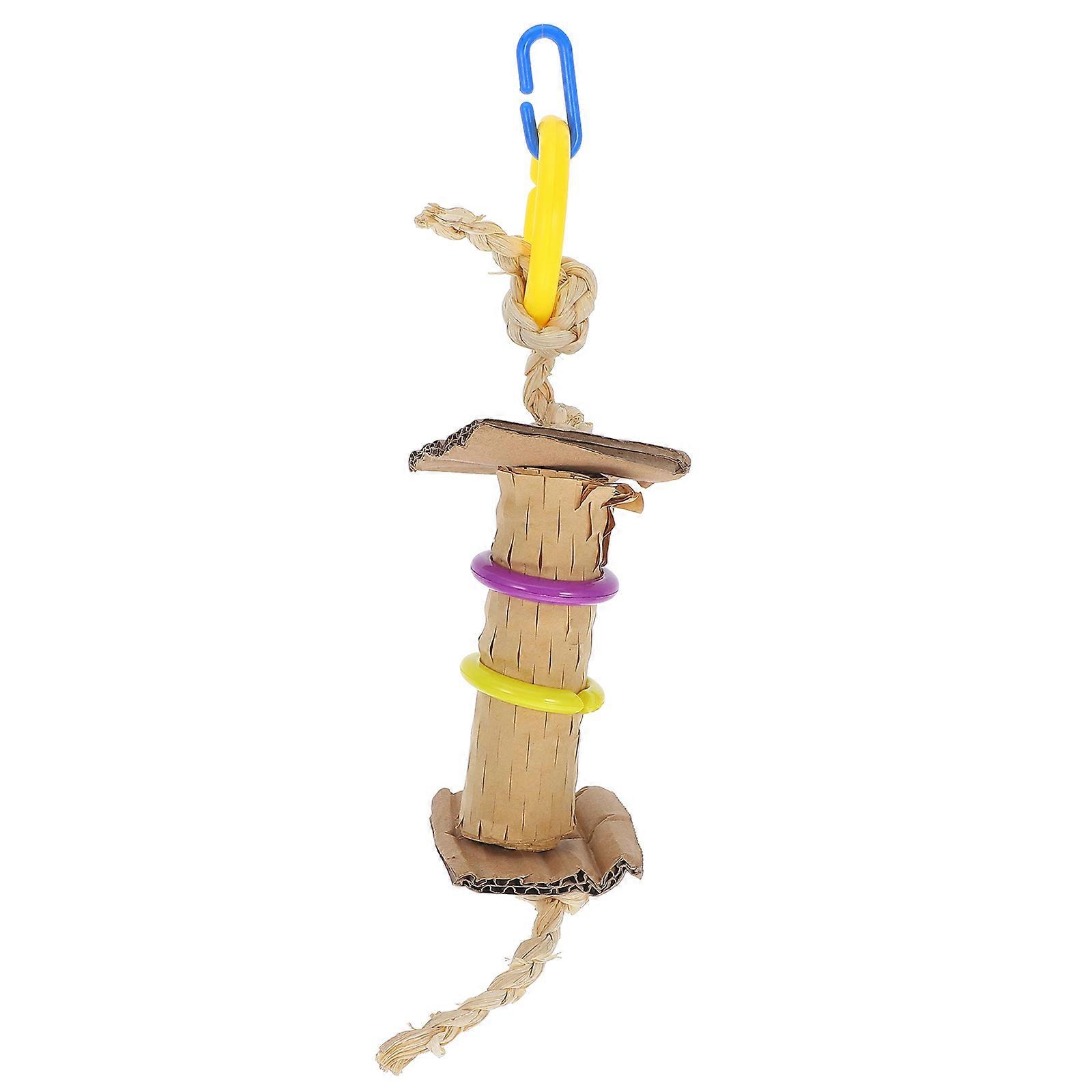Bird Plaything Parrot Biting Toy Pet Birds Indoor Play 25X6.7X2.5cm Chewing 1Pcs