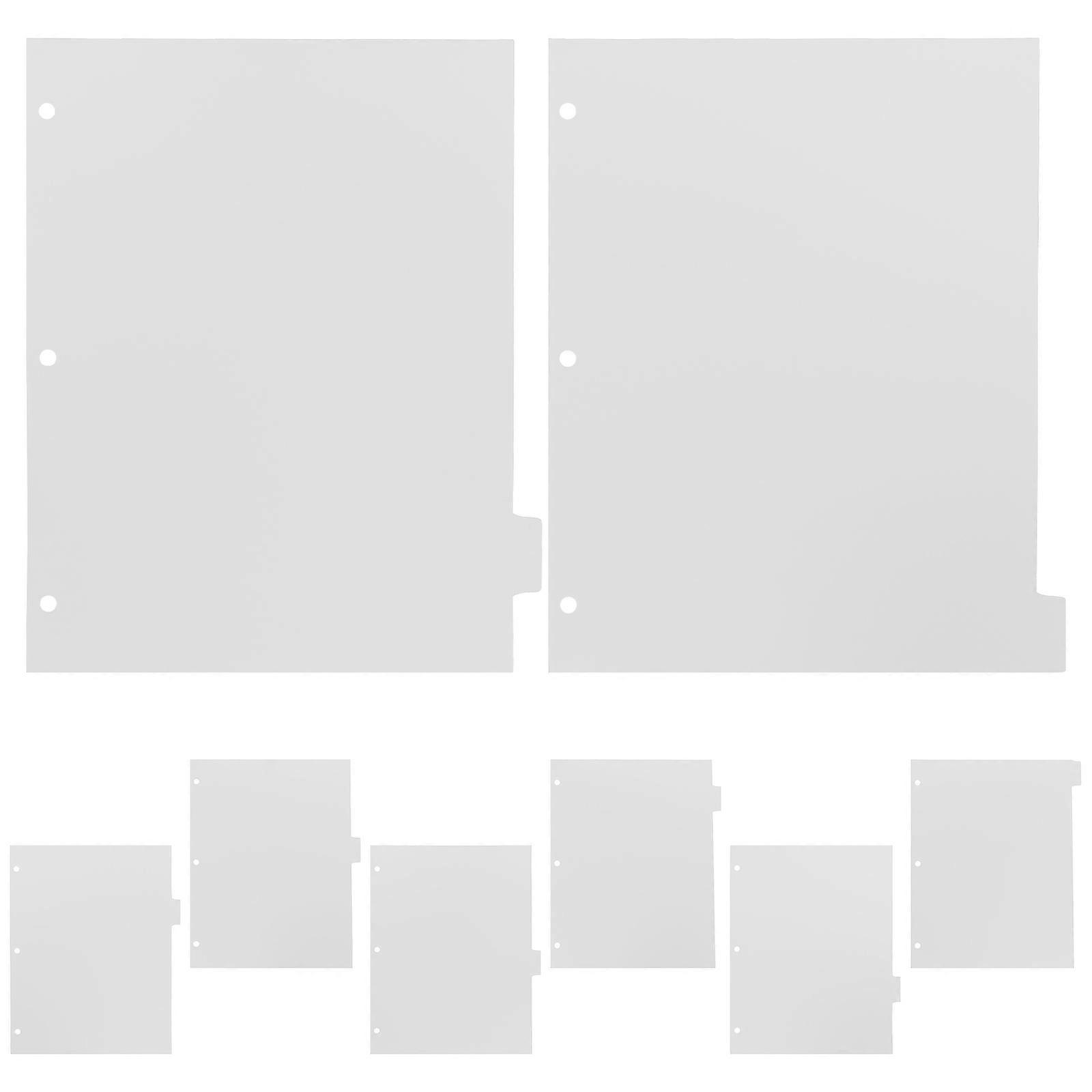 Planner Dividers Index Pages A4 School Work File Management Categorizing Documents 8 Sheets