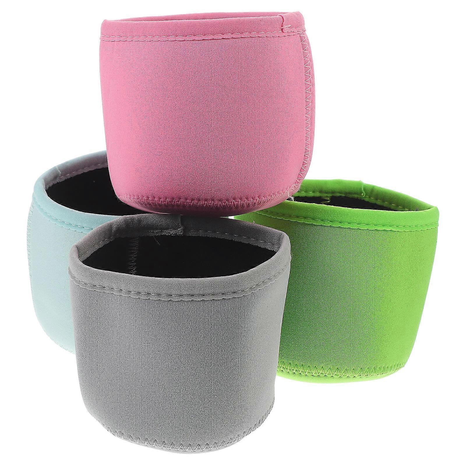 Ice Cream Holder Sleeves Non-Slip Cover Prevent Use Polyester 4Pack