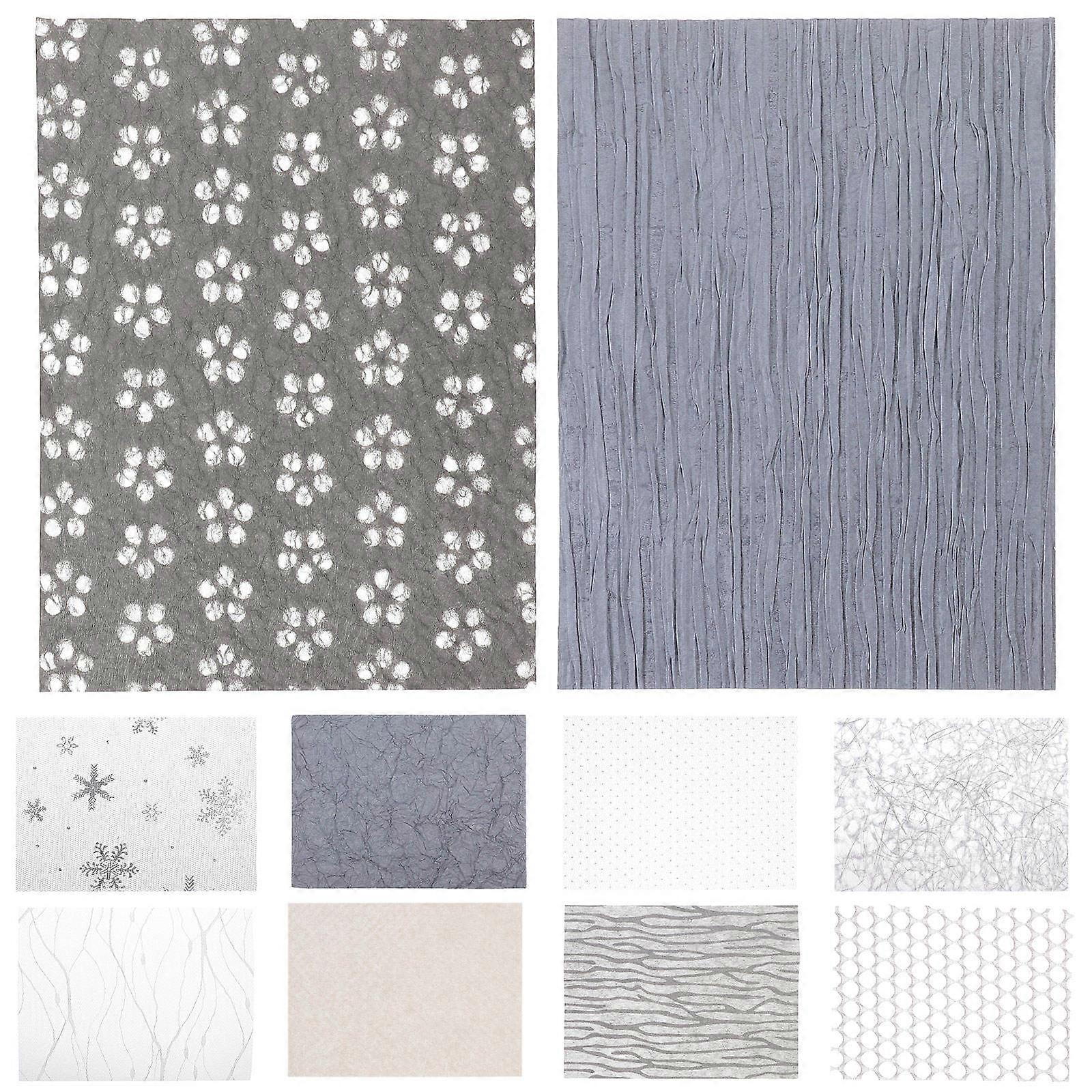 Scrapbooking Supply Rectangular Crafting Paper For Craft Enthusiasts 21x15cm 10 Sheets Per Set