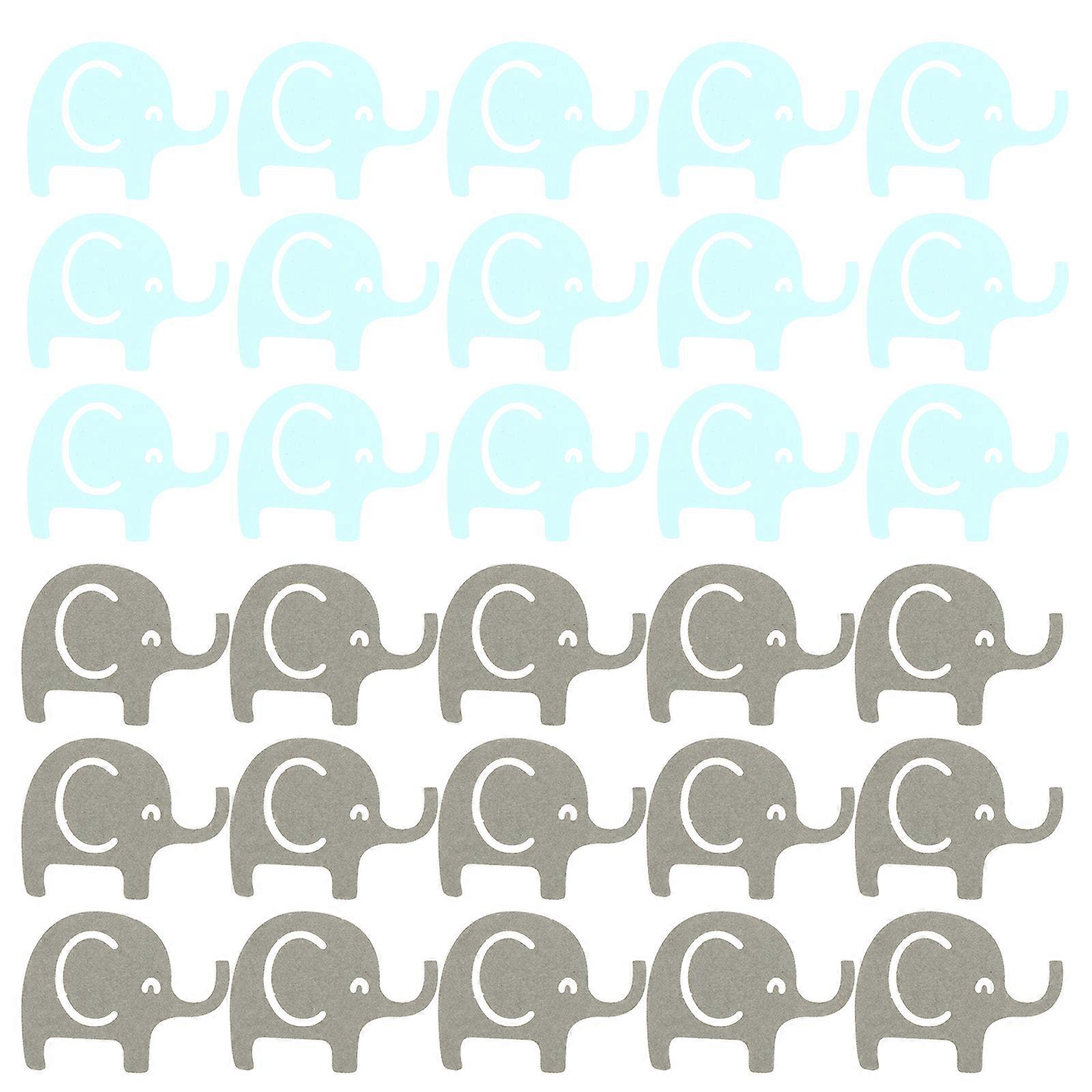Elephant Confetti Paper Creative Party Decoration Blue 5x3cm 100Pcs