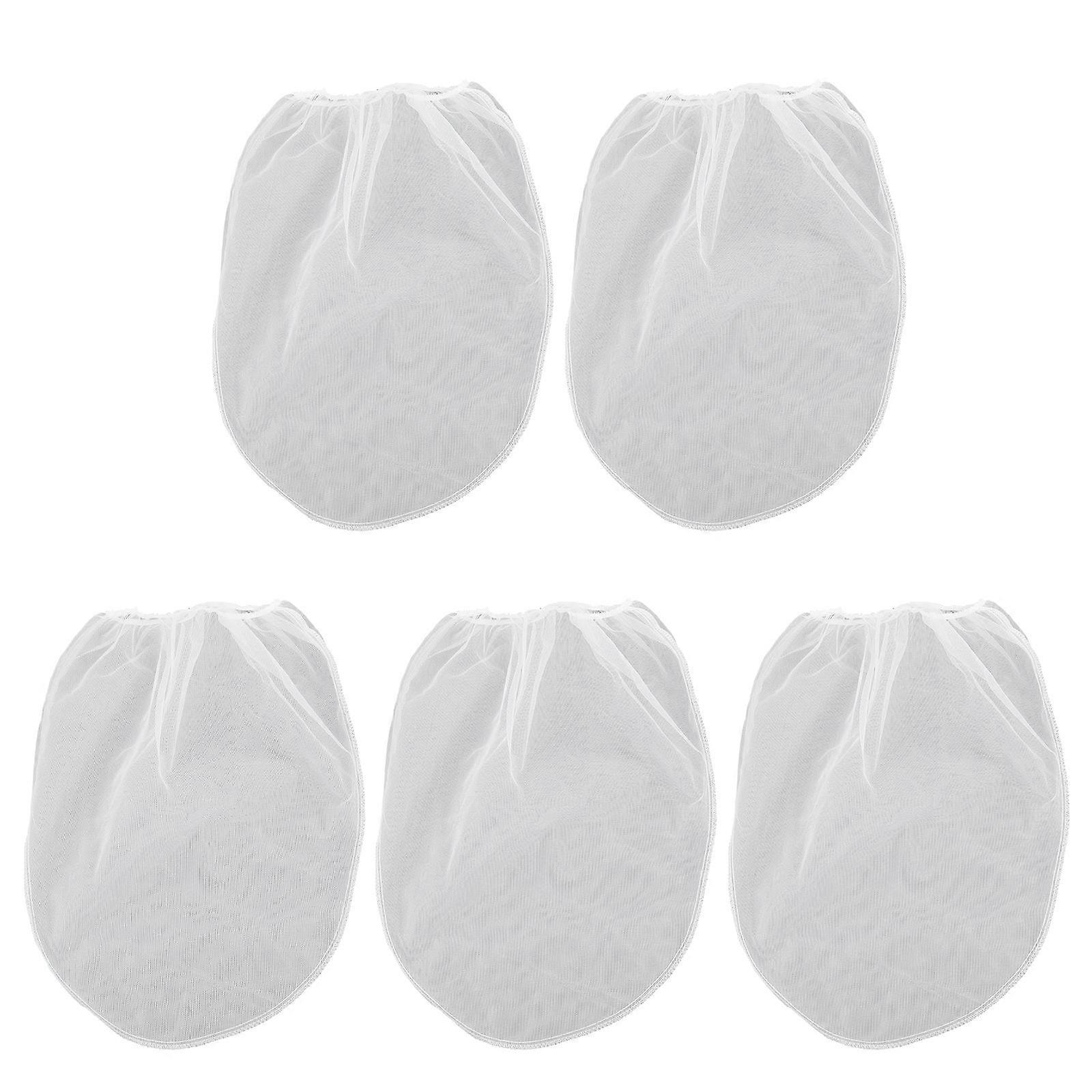 5pcs Reusable Fine Mesh Paint Filter Bags with Elastic Opening for Smooth Particle Filtration – Static Mesh Strainer Bags for Paint Containers