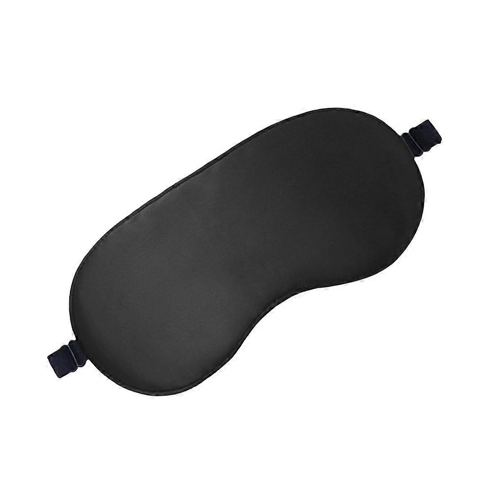 Eye Mask For Sleeping Sleep Eye Mask Eyeshade Simulation Silk Elastic Strap Black 21x11cm Blocks Light 1Set