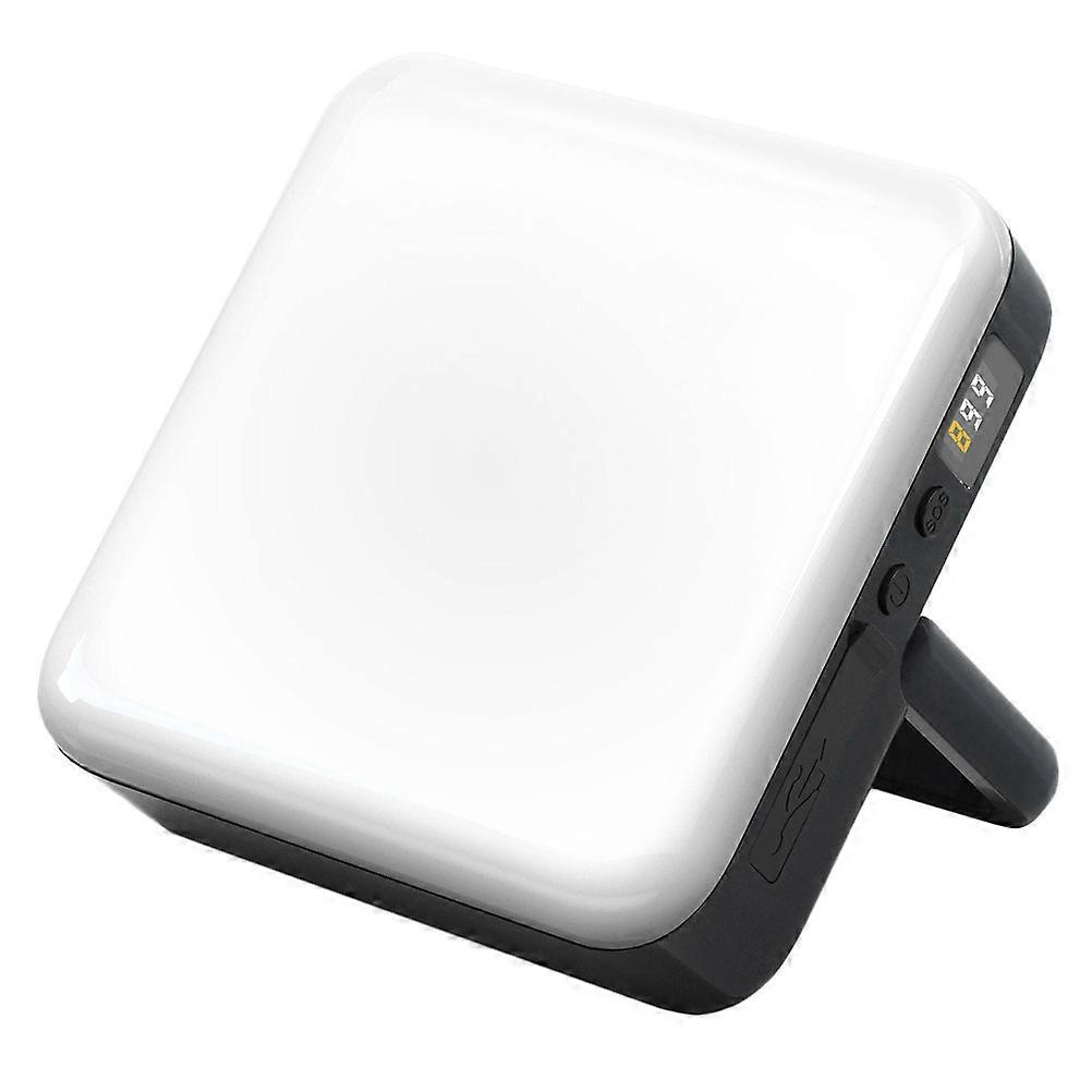 Portable Led Light Multi-Functional 10X10X3.5CM Black Warm Yellow Light 1Set
