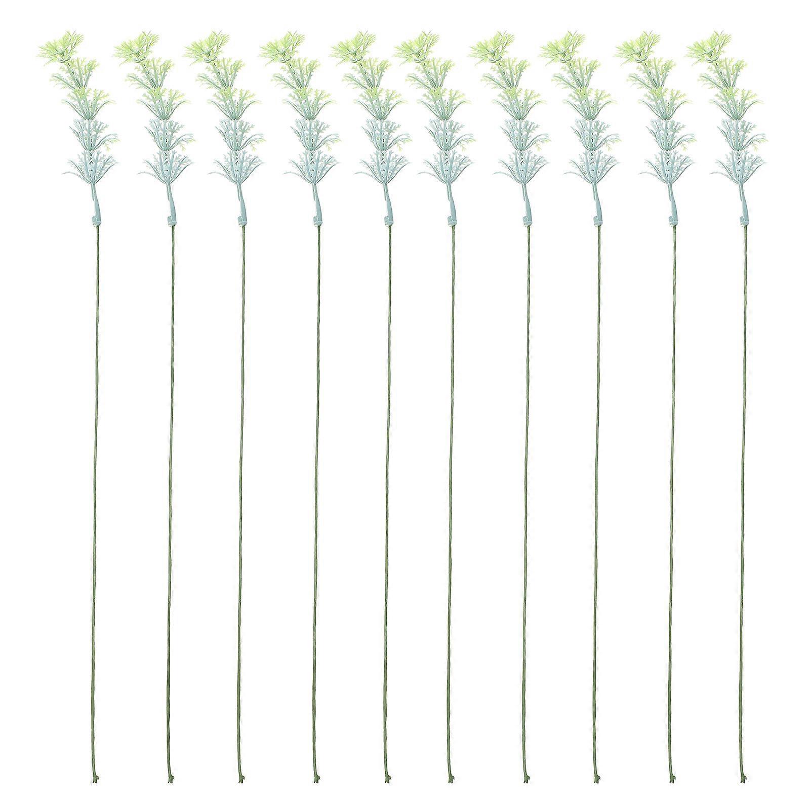 Artificial Greenery Stems Realistic Faux Decoration Multi Color 33.00X2.00X2.00CM Diy Material Flower Arrangement 10Pcs