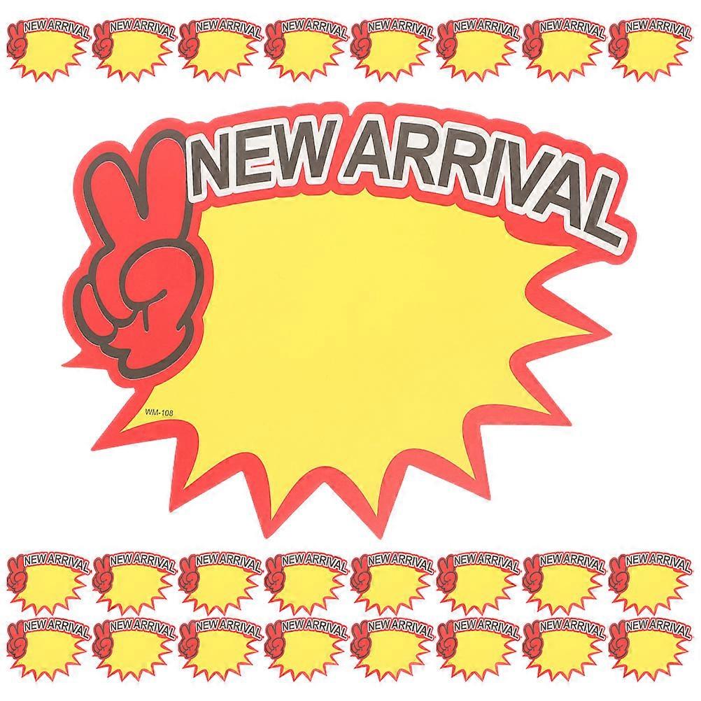 Retail Signs Rustic Price Labels For Supermarket Advertising Rectangular Yellow Cardboard Pricing Display 200Pcs