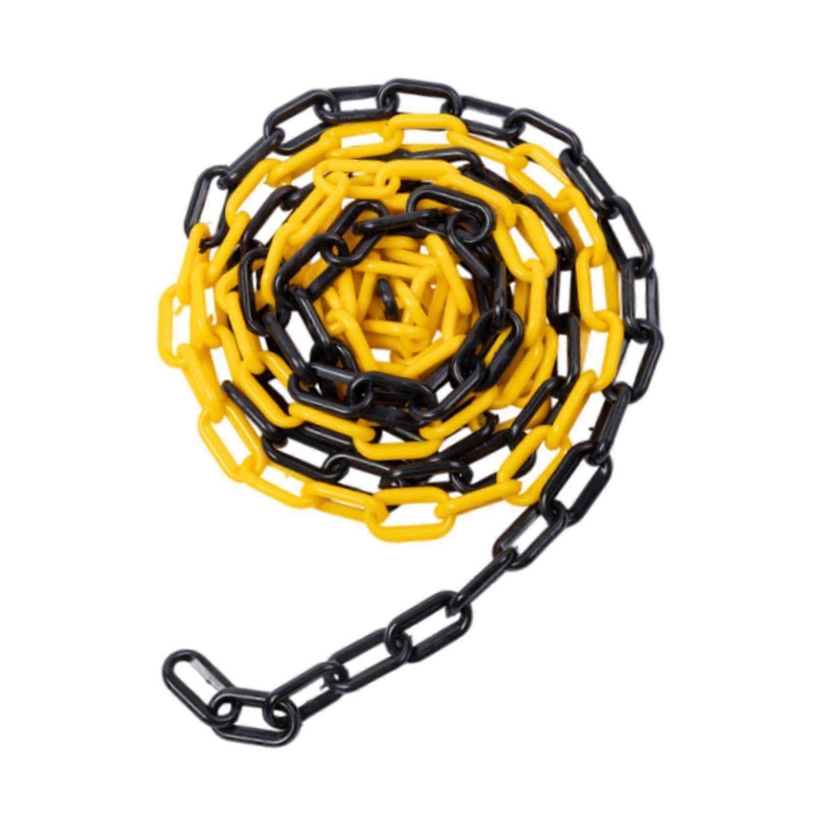 Traffic chain barrier link, connection for traffic cones, parking barrier for garden hotel queue line, yellow
