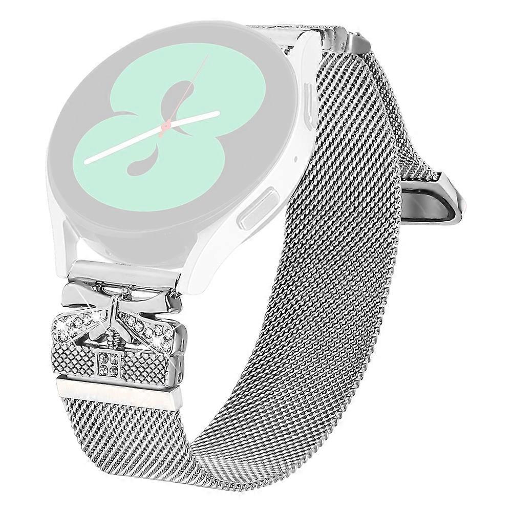 متوافق مع SyncUP أطفال ووتش ووتش حزام فراشة ديكور ميلانو فرقة معدنية ، فضي