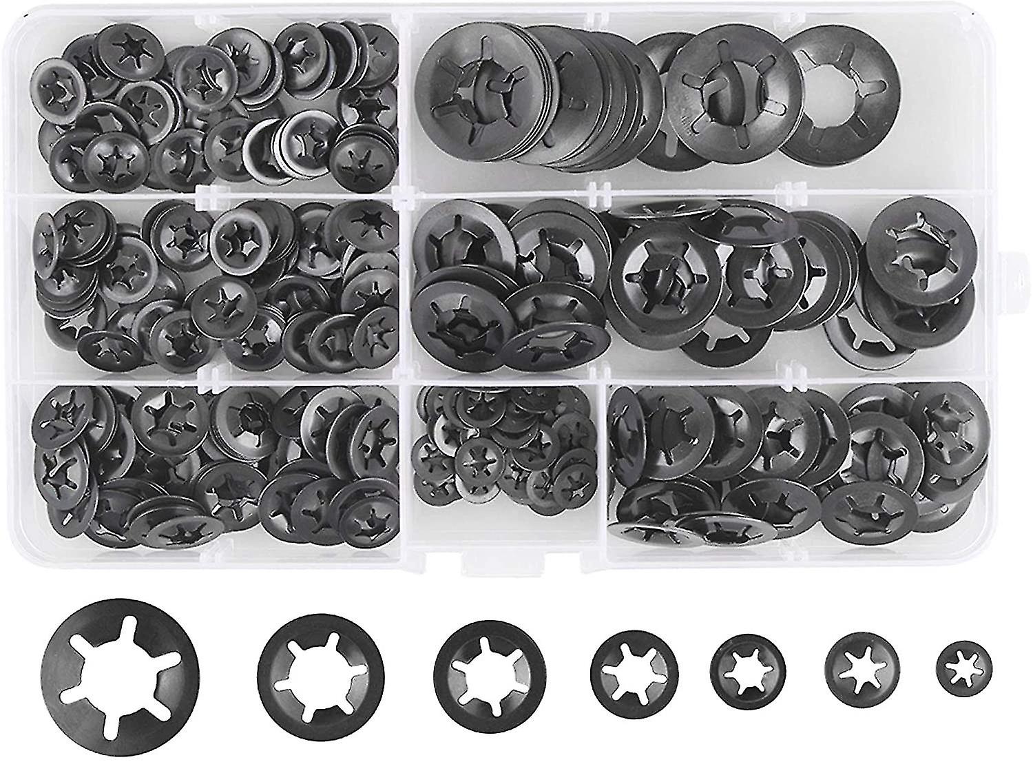280 Pcs Lock Washers Lock Washers, Steel Lock Washers Quick Lock