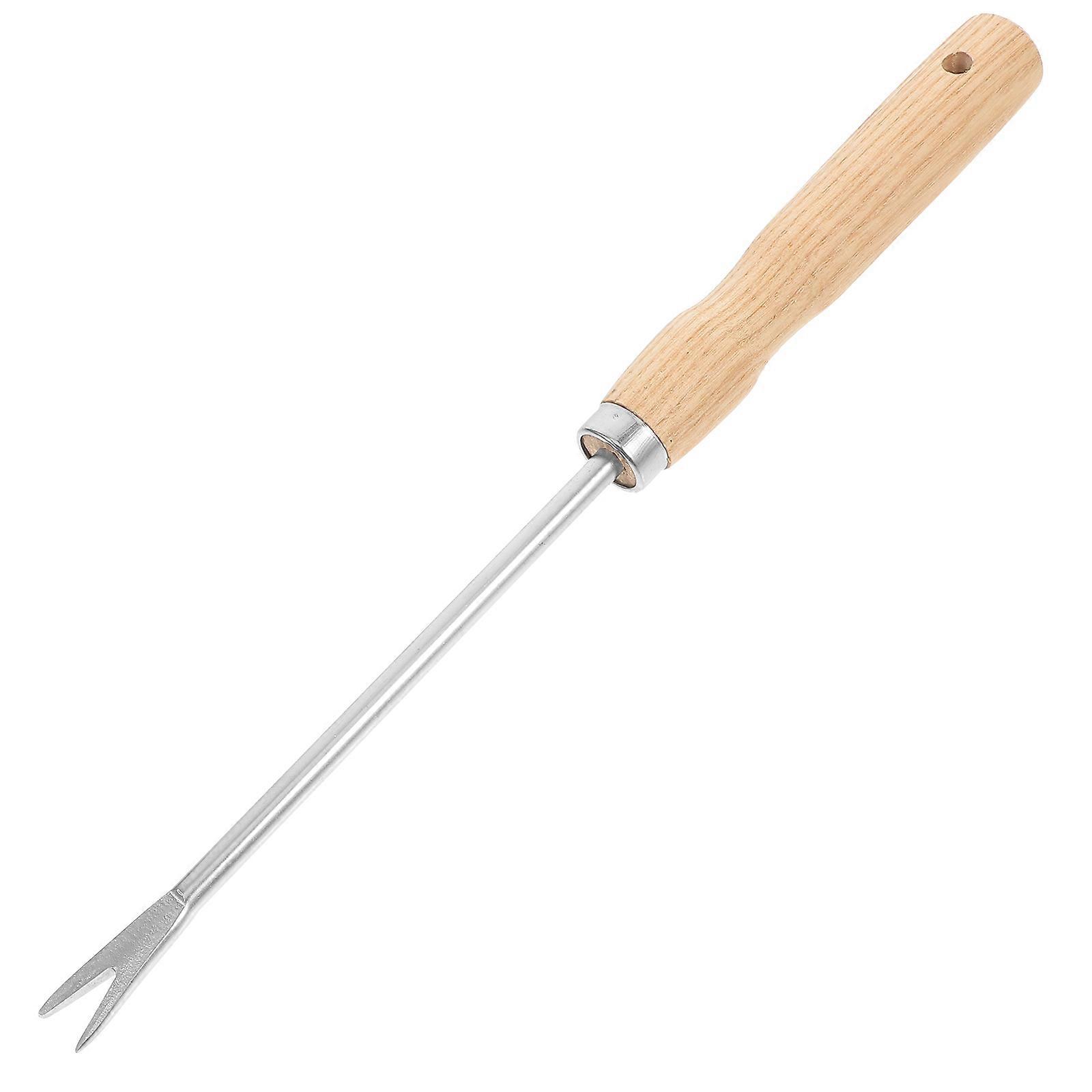 Garden Yard Tool Dandelion Puller Tool Agricultural Use Wood Raising Roots 1Pcs