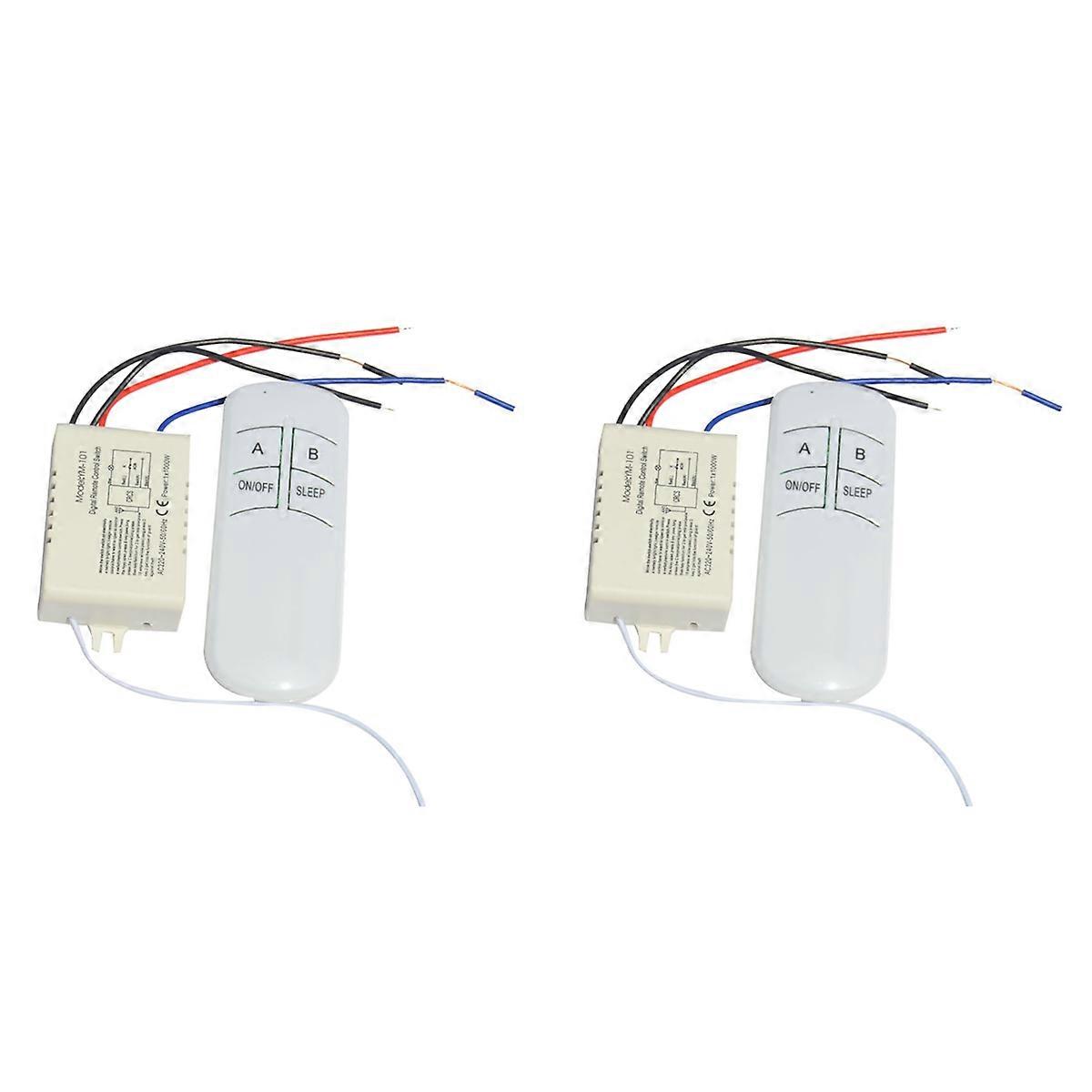 Wireless on/OFF 220V Lamp Remote Control Switch Receiver Transmitter Controller Lamp Home Replacemen