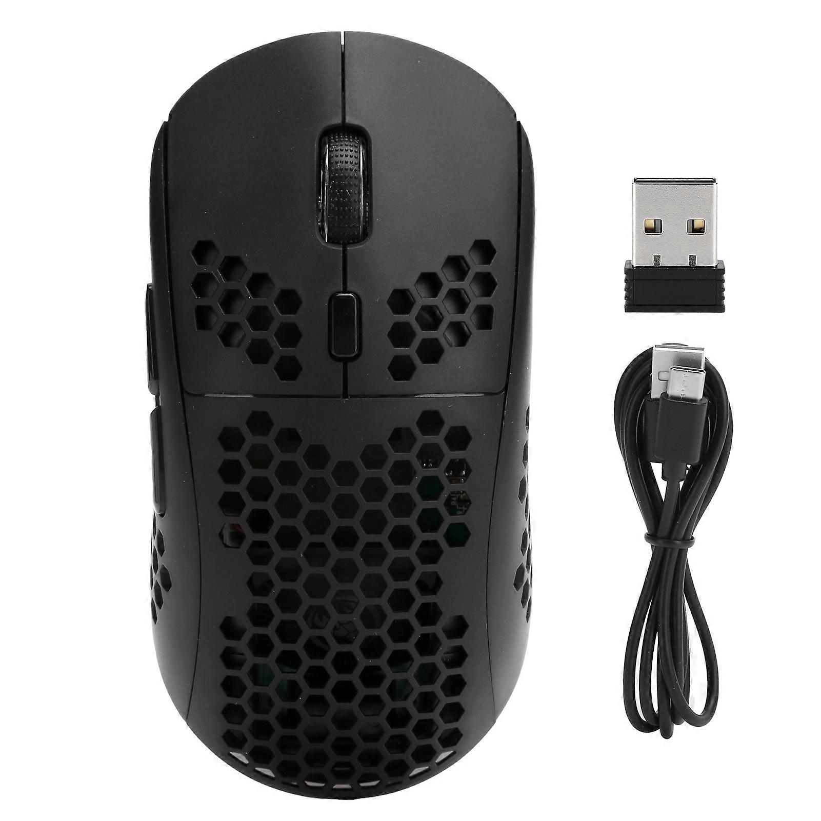 HXSJ T90 Wireless Mouse, 3 Modes, Bluetooth 3.0 + 5.0 + 2.4G, RGB Lighting, Adjustable DPI, for Laptops and Desktops