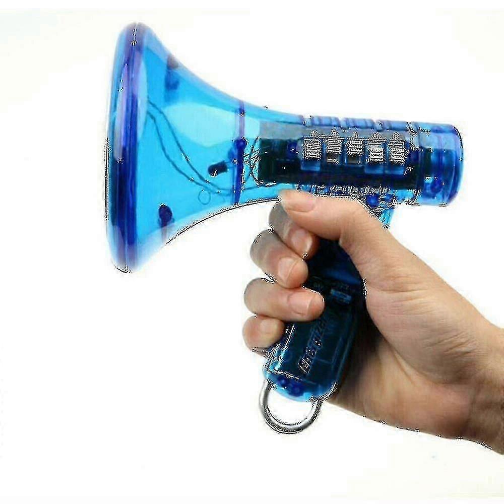 Kids Voice Changer Robot Megaphone Förstärkare 10 Ljudeffekter Ledde Leksak Pojkar Giftblue