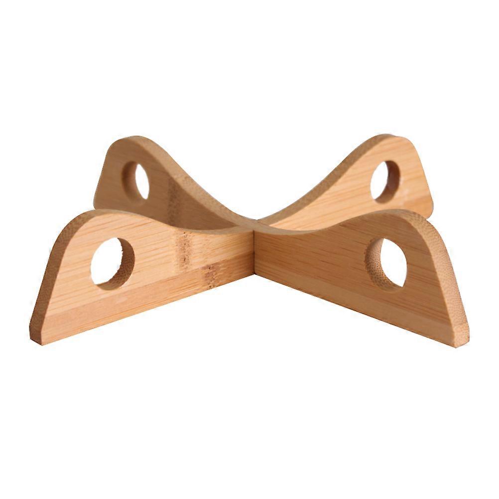 Detachable Cross Design Pot Trivets Protect Surfaces Kitchenware Outdoor Barbecues Bamboo 20.00X20.00X4.00CM 1Set