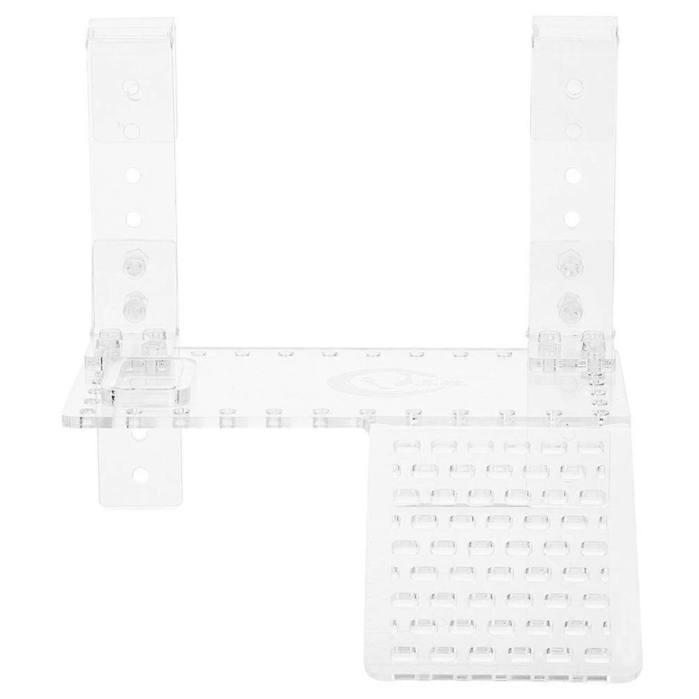 Turtle Hanging Basking Platform Sunbathing Area Tortoise Habitat 16x19cm Transparent Resting 1Set