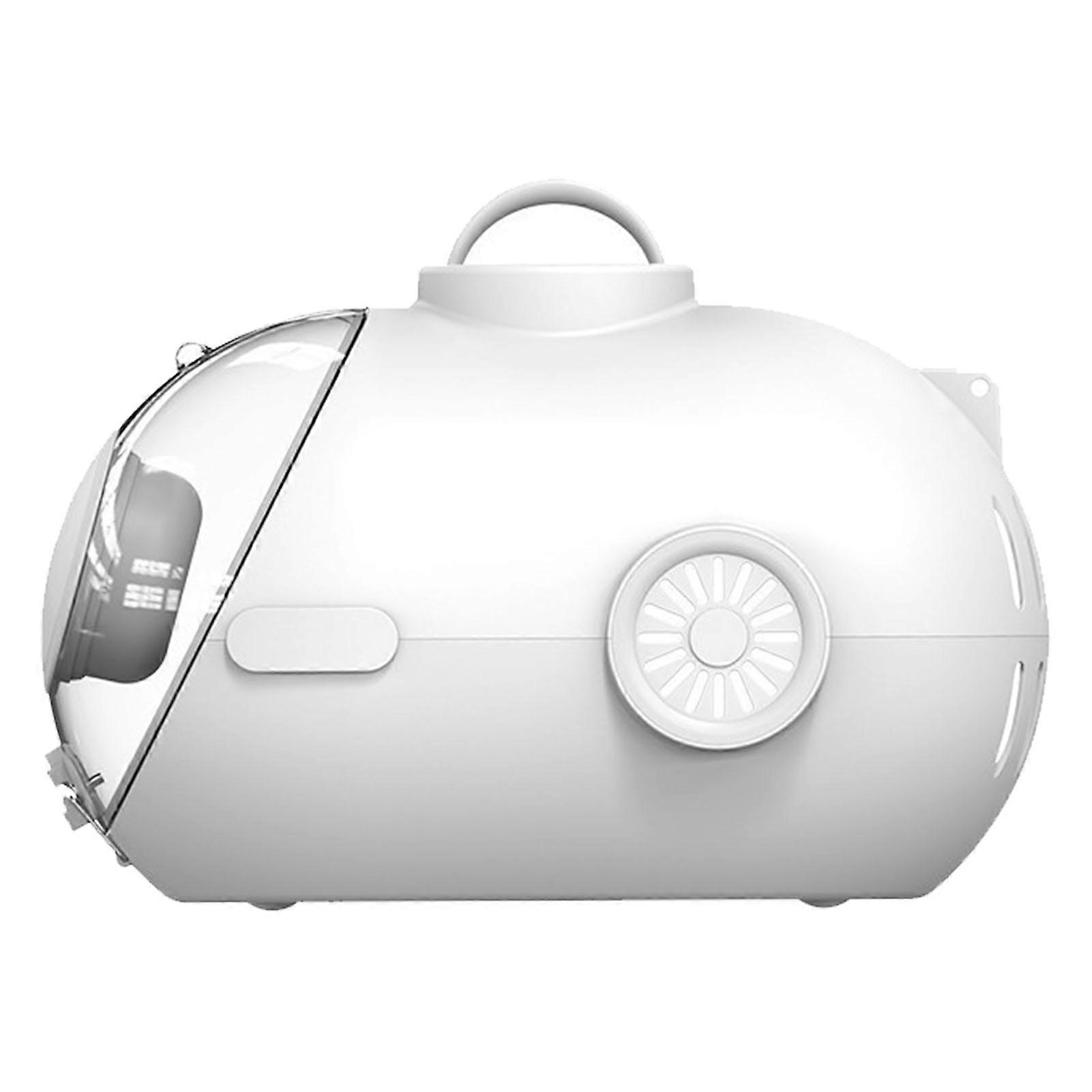 Space Capsule Cat Carrier Breathable 24L Large Space Portable Single Shoulder Handheld Cat Carried Bag for Cat Kitten White 24L