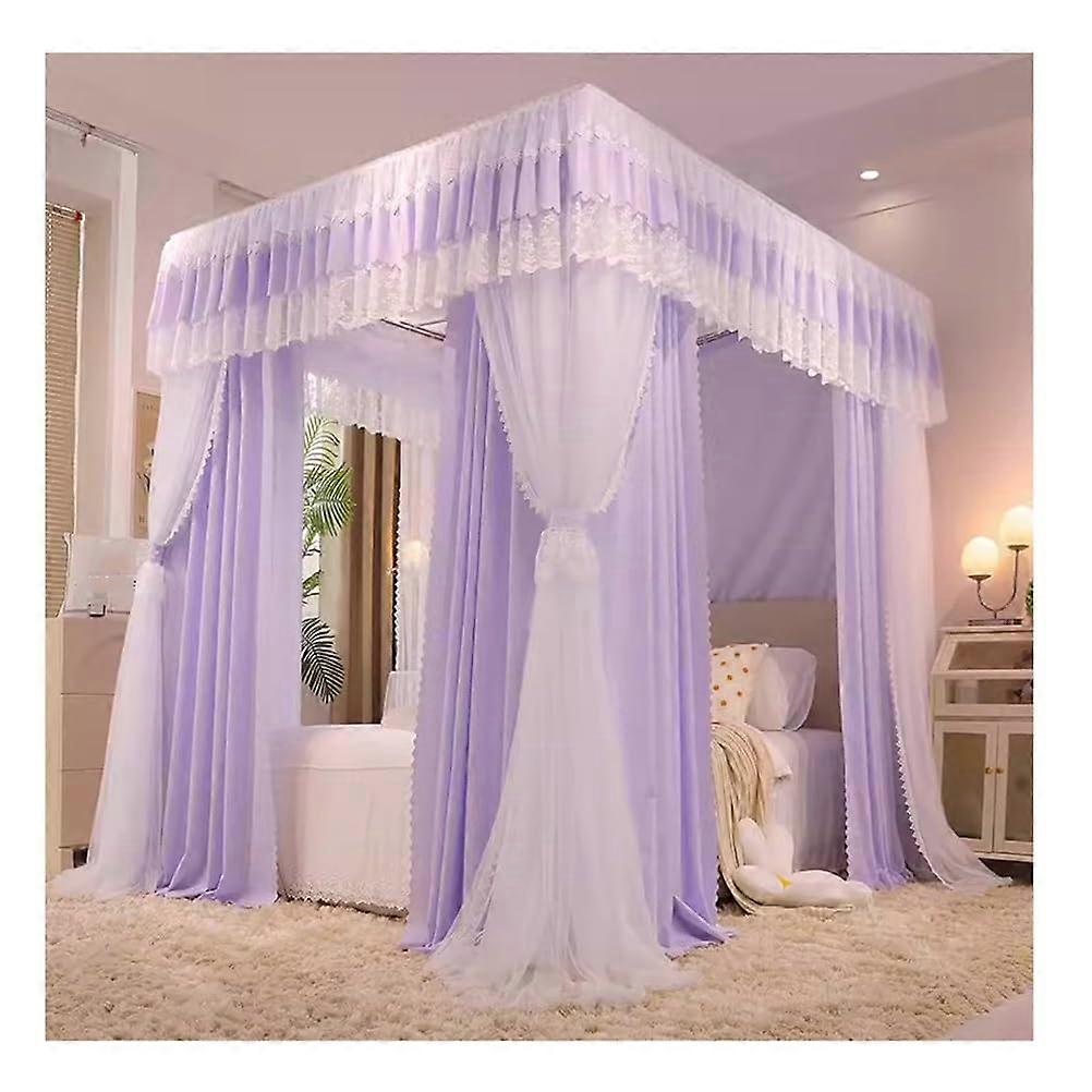 Bed Canopy Mosquito Net For Single Or Double Bed Breathable Mesh Shading Curtain Bedroom Decor 180x200x210 cm