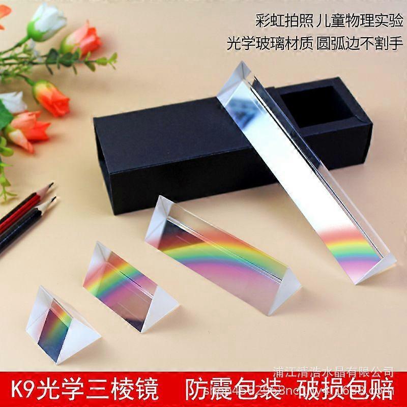 3pcs Triangular Prism: for Photography Optical Experiments and Physics Teaching High Precision Glass for Clear Image and Enhanced Research Accuracy