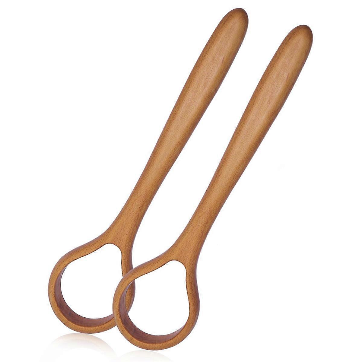 Danish Dough Whisk - 13In Bread Making Tools with Wooden Handle 2pcs