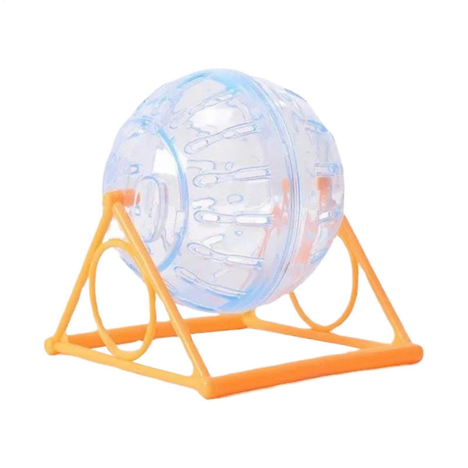 Hamster Training Ball, Plastic, Gerbil Running Wheel With Stand, Small Pet Cage Accessory, Exercise And Play