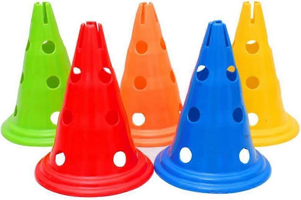 مجموعة من 10 مخاريط تدريب لكرة القدم ، براميل عمود عقبة مخروطي ، ألعاب ، رياضات عقبة ، حواجز تعليم للأطفال ، كرة قدم ، رياضة ، فروسية وقطار