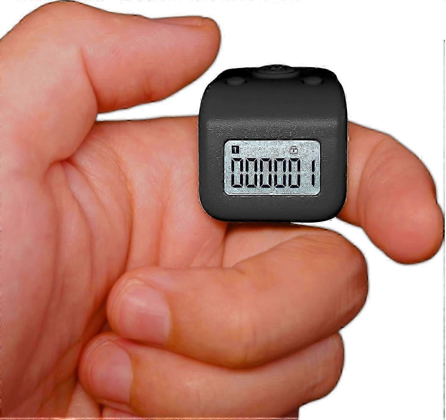 Silent 6 Channel Digital Lap Counter, IPX8 Waterproof Rechargeable Finger Counter with LED for Prayer, Swimming, Knitting