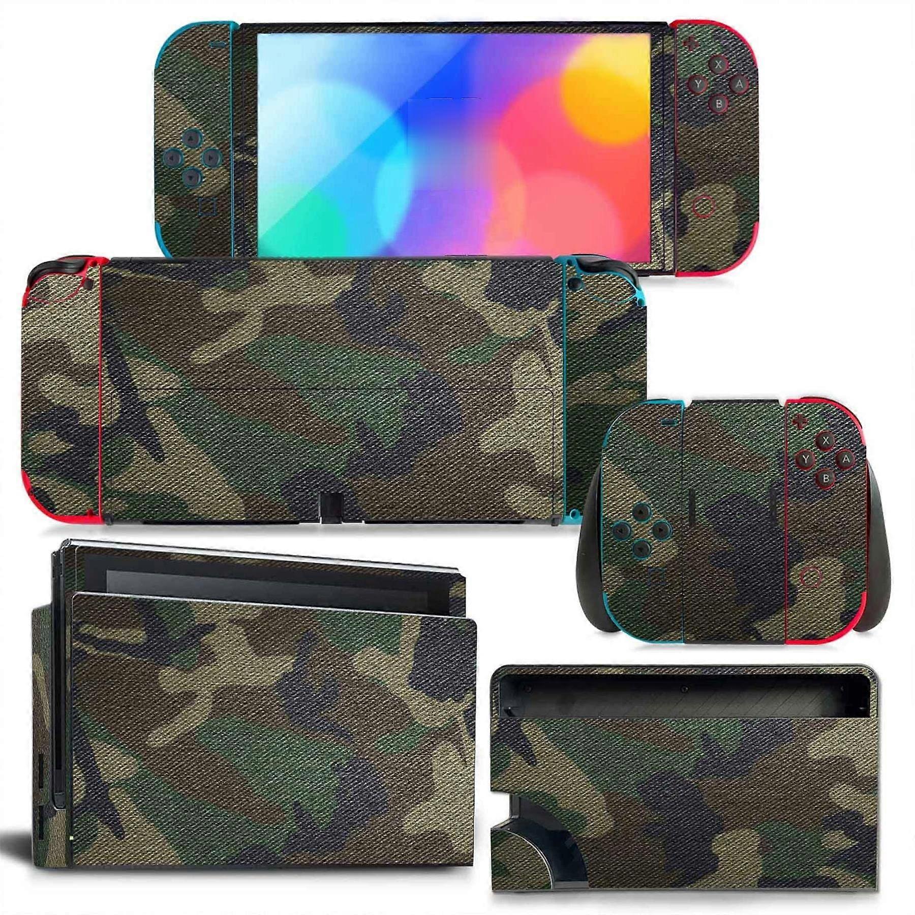 Switch OLED Skin Vinyl Full-Wrap For Nintendo Switch OLED Console, Dock and Joy-Con Cover